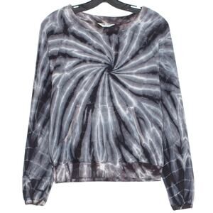 Hard Tail Forever Sweatshirt Tie Dye Boho Hipster Retro Grunge Indie Gray Small
